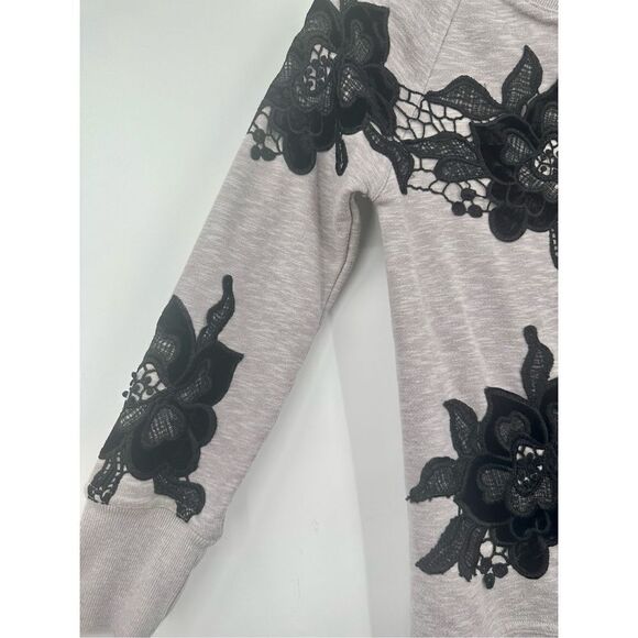 Soft Surroundings gray long sweatshirt top size XS - Picture 4 of 7